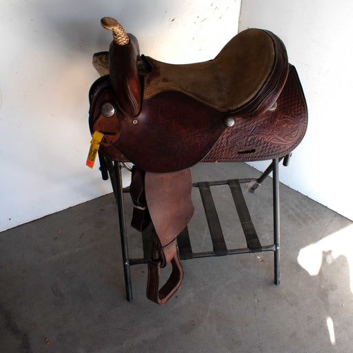 Used 15" J Black Rider Saddle Sale Barn MISC
