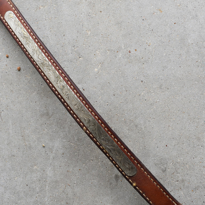 Used Floral Engraved Metal Plated Breast Collar Sale Barn Teskey's