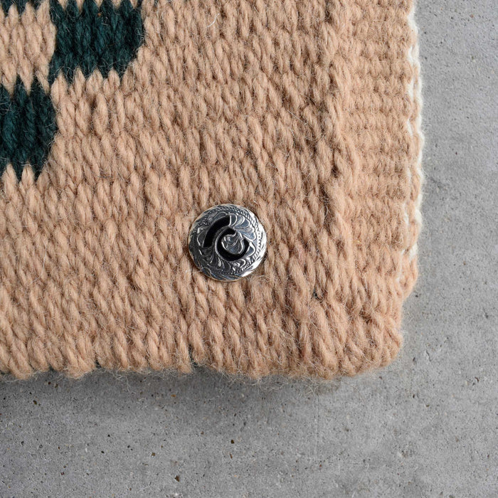 Used Geometric Green & Tan Saddle Blanket Sale Barn Teskey's