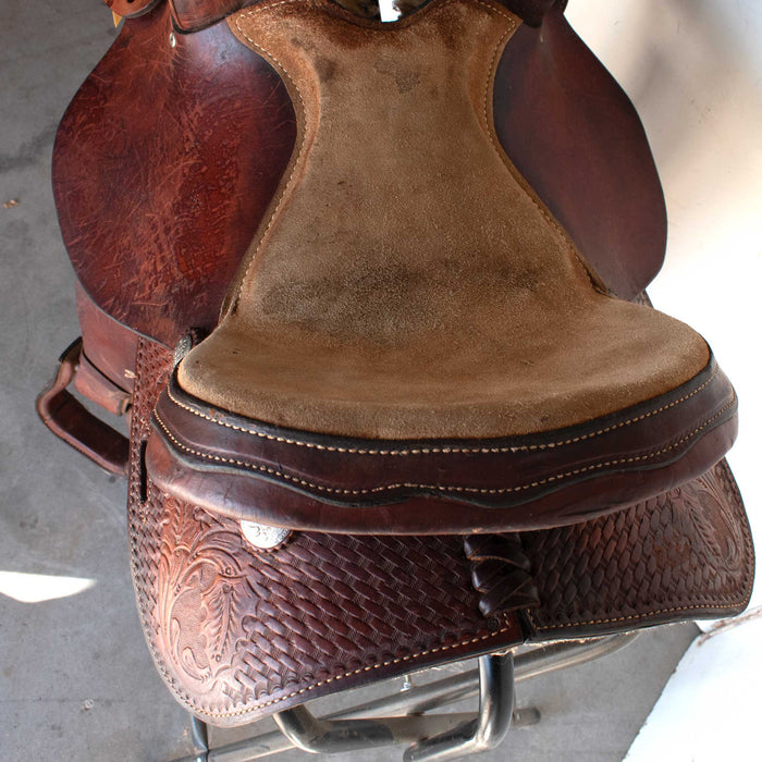 Used 15" J Black Rider Saddle Sale Barn MISC