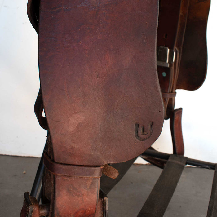 Used 15" J Black Rider Saddle Sale Barn MISC