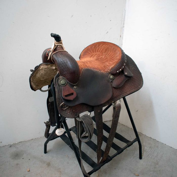 Used 14" Circle Y Saddlery Non-Rider Decor Only Saddle Sale Barn Circle Y Saddlery