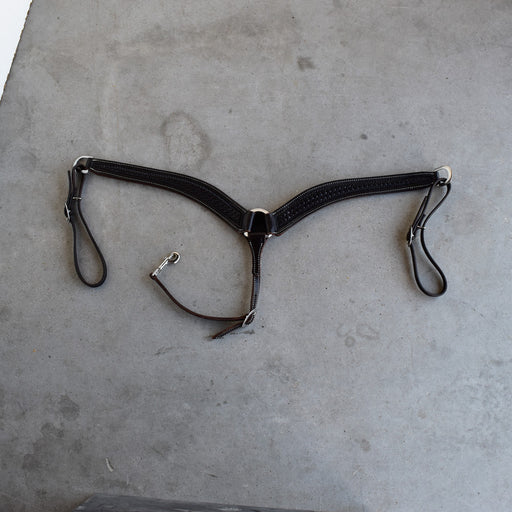 NEW Jeff Smith Basket Weaved Tooled Breast Collar Sale Barn Jeff Smith