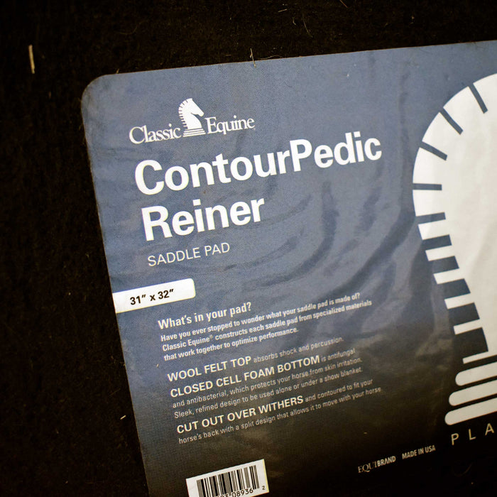 Like NEW Classic Equine Contourpedic Reiner Saddle Pad Sale Barn Classic Equine