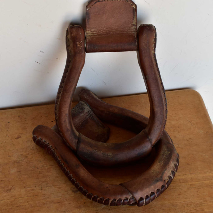 Used Leather Covered Oxbow Stirrups Sale Barn Teskey's