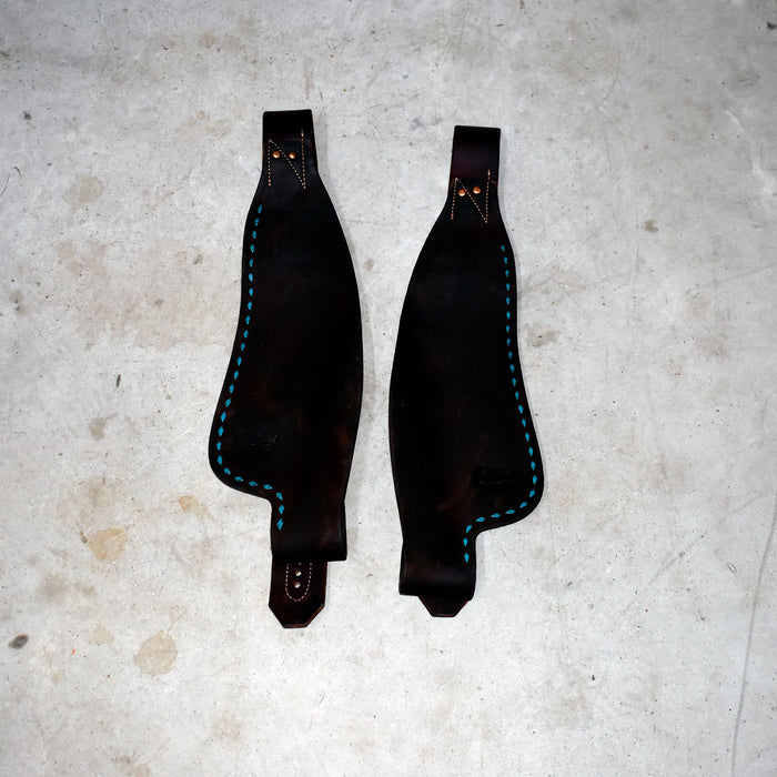 Used Jeff Smith Heavy Oiled Fenders With Teal Stitching Sale Barn Jeff Smith