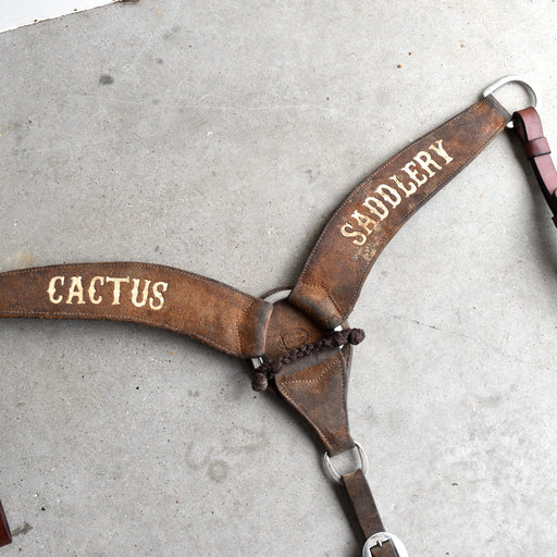 Used Cactus Saddlery Roughout Breast Collar Sale Barn CACTUS SADDLERY