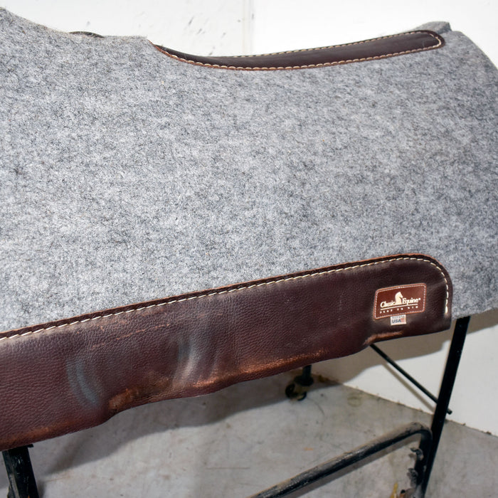 Lightly Used Classic Equine Wool Top Felt Saddle Pad Sale Barn Classic Equine