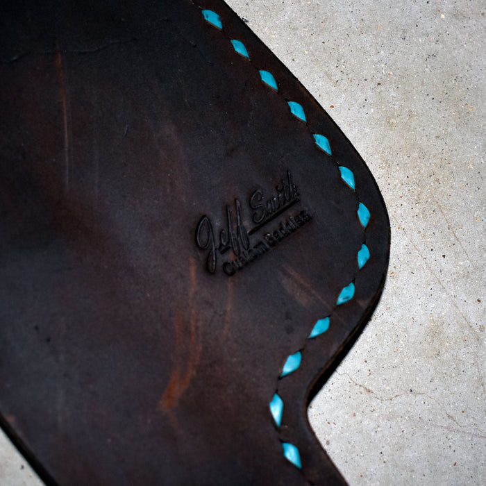 Used Jeff Smith Heavy Oiled Fenders With Teal Stitching Sale Barn Jeff Smith