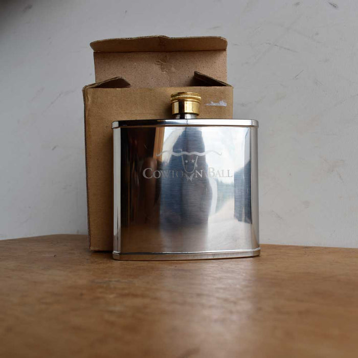 NEW CowTown Ball Stainless Steel Flask Sale Barn Teskey's