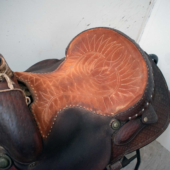 Used 14" Circle Y Saddlery Non-Rider Decor Only Saddle Sale Barn Circle Y Saddlery