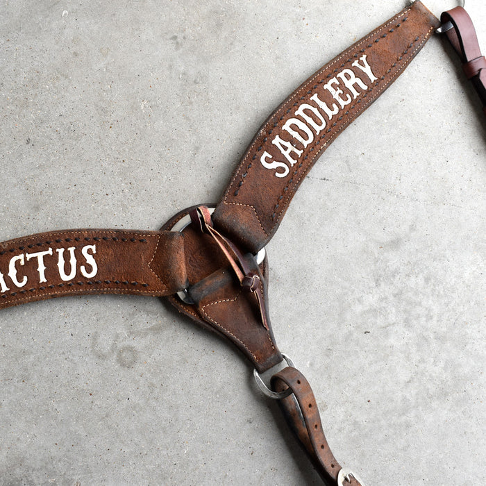 Used Cactus Saddlery Roughout Breast Collar Sale Barn CACTUS SADDLERY