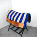 Used Blue/ White Striped Saddle Blanket Sale Barn Misc
