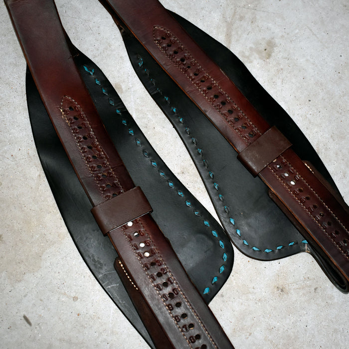 Used Jeff Smith Heavy Oiled Fenders With Teal Stitching Sale Barn Jeff Smith