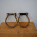 Used Rawhide Covered Oxbow Metal Stirrups Sale Barn Misc