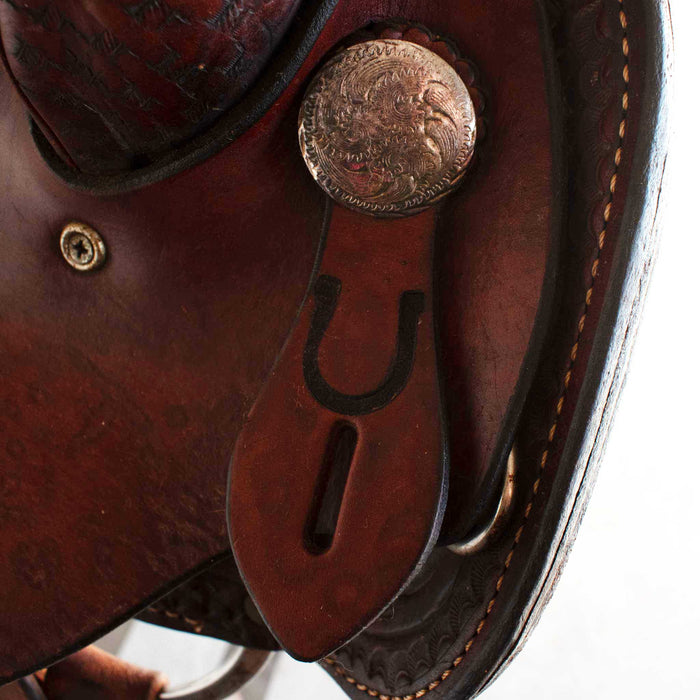 Used 15" J Black Rider Saddle Sale Barn MISC