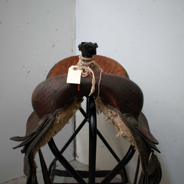 Used 14" Circle Y Saddlery Non-Rider Decor Only Saddle Sale Barn Circle Y Saddlery