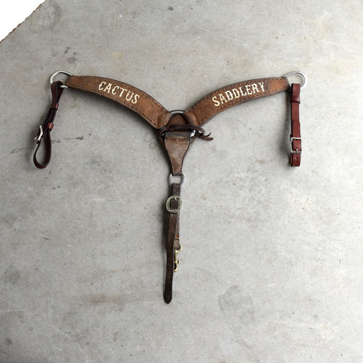 Used Cactus Saddlery Roughout Breast Collar Sale Barn CACTUS SADDLERY
