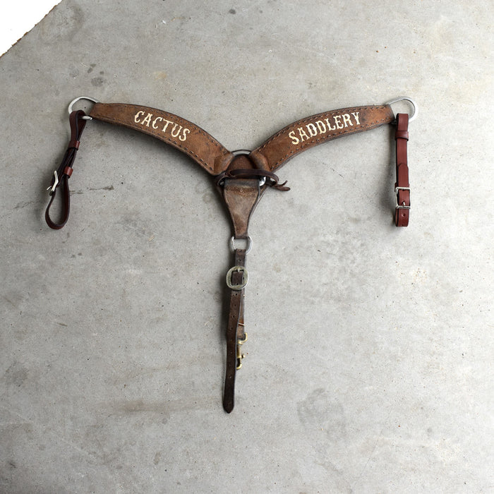Used Cactus Saddlery Roughout Breast Collar Sale Barn CACTUS SADDLERY