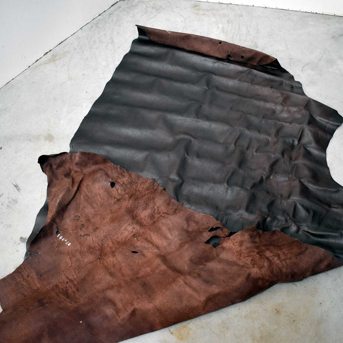 NEW Dark Brown Top Grain Leather Hide Piece Sale Barn misc