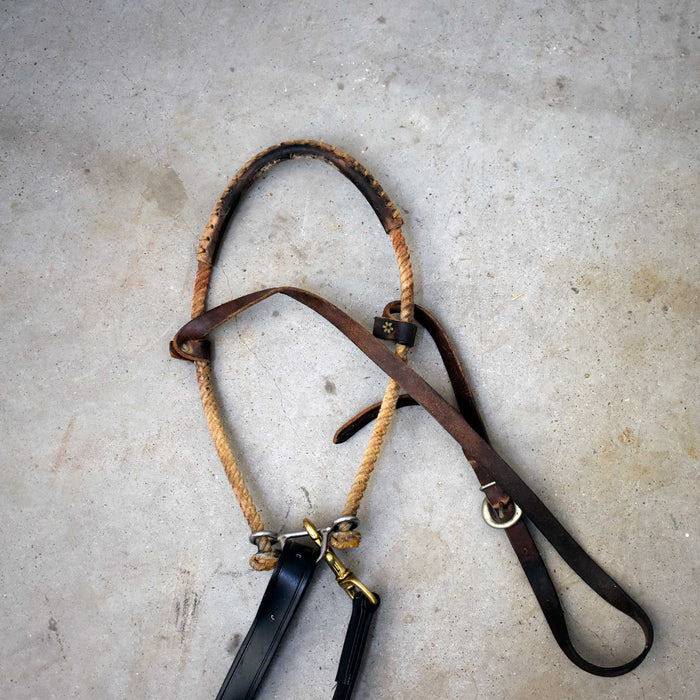 Used Assorted Rope Band Noseband With Biothane Tie Downs Set Of 2 Sale Barn misc