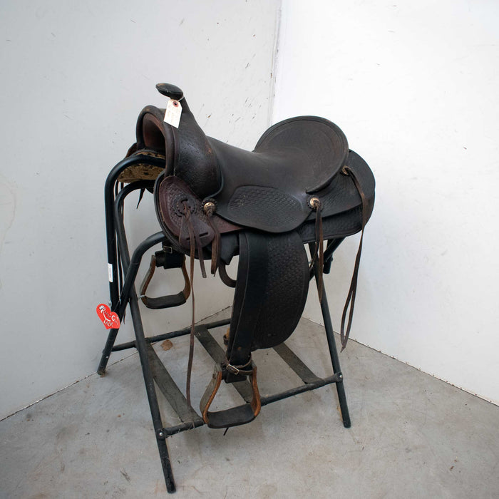 Used 15" R.J. Riggins Non-Rider Decor Only Saddle Sale Barn R.J. Riggins