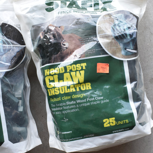 NEW Discontinued Wood Post Claw Insulator 25pk Bundle Of 2 Sale Barn Patriot
