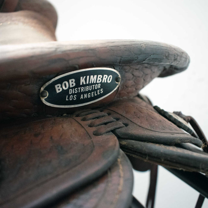 Used 12.5" Bob Kimbro Non-Rider Decor Only Saddle Sale Barn Bob Kimbro