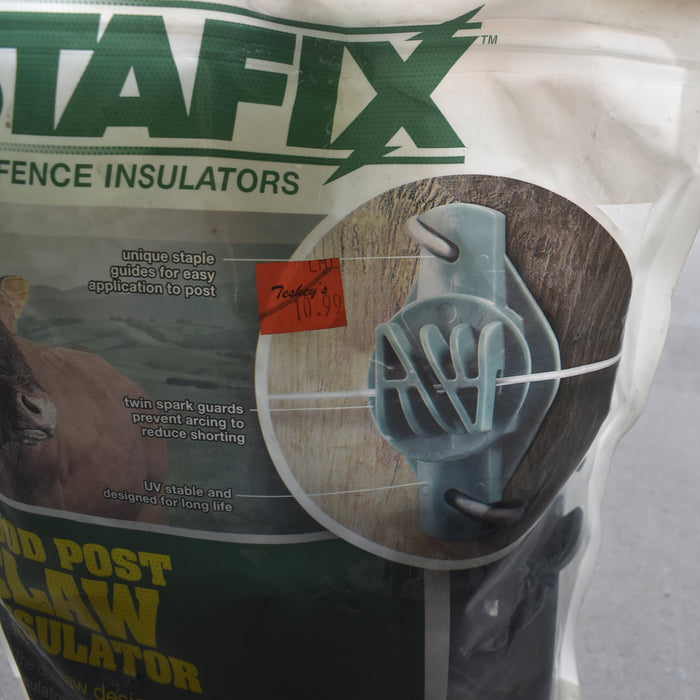 NEW Discontinued Wood Post Claw Insulator 25pk Bundle Of 2 Sale Barn Patriot