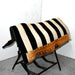 Used Black/ White Striped Saddle Blanket Sale Barn Misc