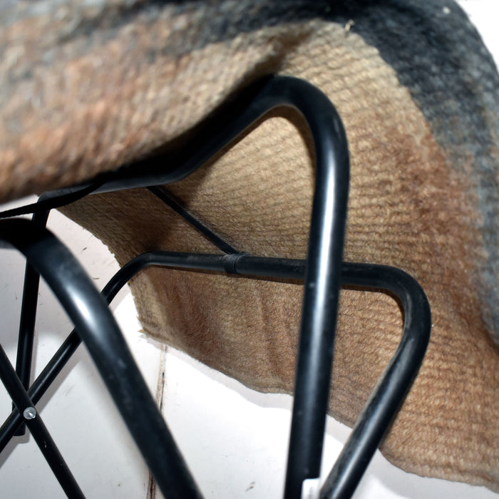 Used Black/ White Striped Saddle Blanket Sale Barn Misc