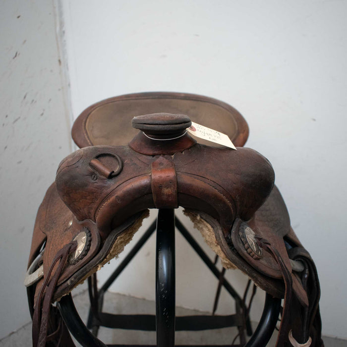 Used 12.5" Bob Kimbro Non-Rider Decor Only Saddle Sale Barn Bob Kimbro