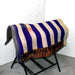 Used Purple/ White Striped Saddle Blanket Sale Barn Misc