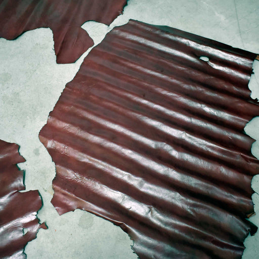 NEW Red Top Grain Leather Hide Piece Set Of 3 Sale Barn misc