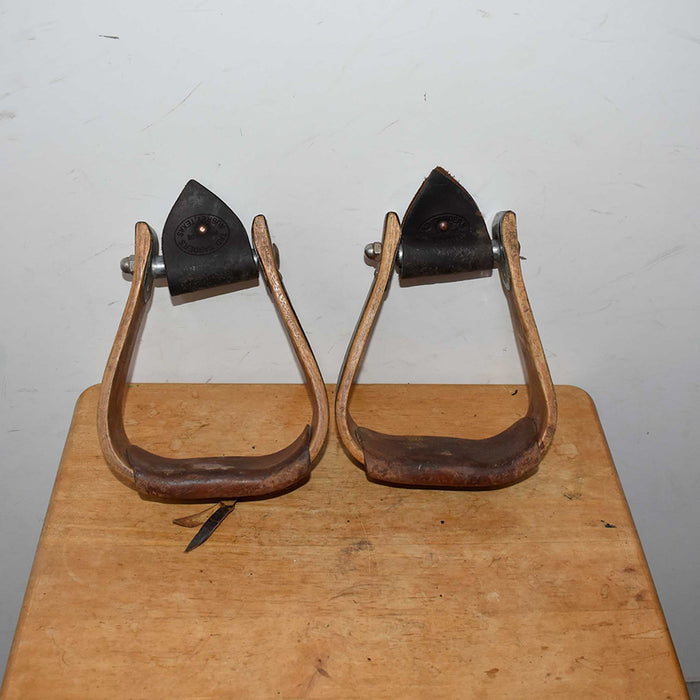 Used Tad Sanders Galvanized Wooden Stirrups Sale Barn Tad Sanders