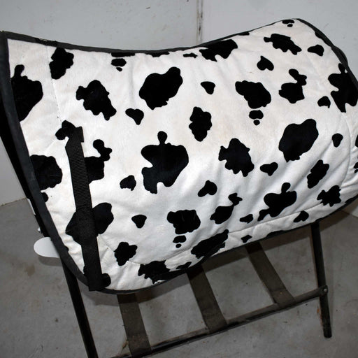 Used Equine Textiles Cow-Print English Saddle Pad Sale Barn Equine Textiles
