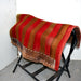 Used Brown/ Red Striped Saddle Blanket Sale Barn Misc
