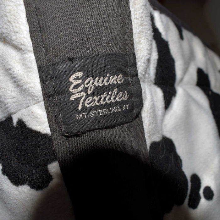 Used Equine Textiles Cow-Print English Saddle Pad Sale Barn Equine Textiles