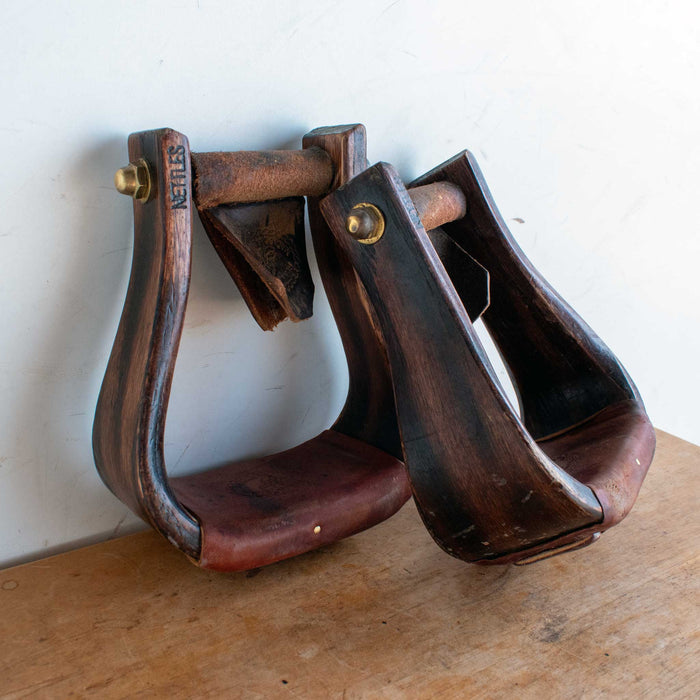 Used Nettles Wooden Stirrups Sale Barn Nettles