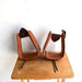 Used Leather Covered Roping Stirrups with Hoofpick Holder Sale Barn Teskey's