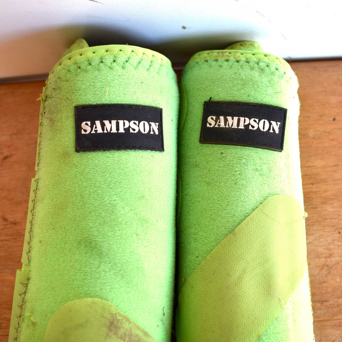 Used Neon Green Sampson Splint Boots