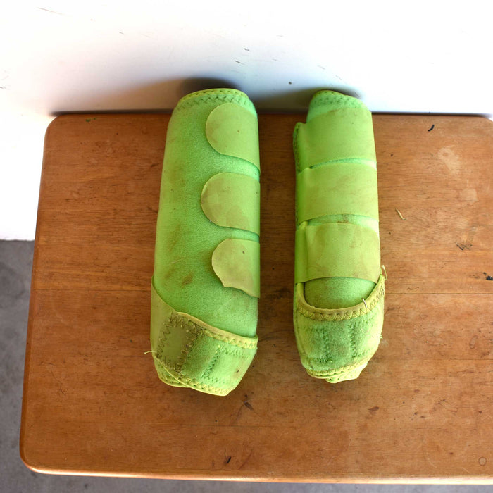Used Neon Green Sampson Splint Boots