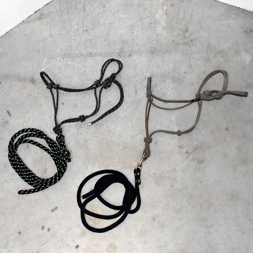 Used Assorted Rope Halter With Lead Set Of 2 Sale Barn misc