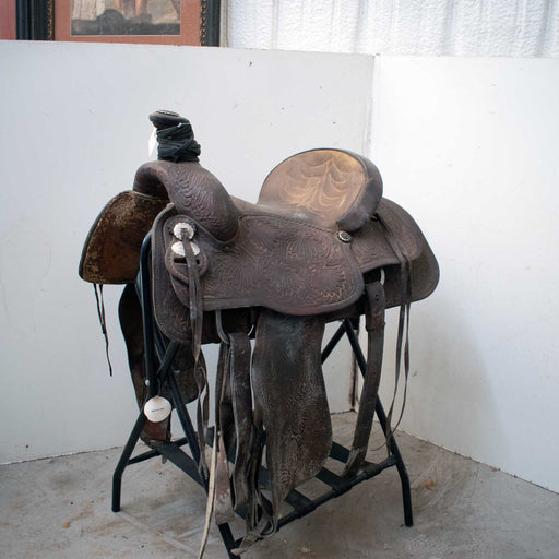 Used 15" AL. M. Hernandez Non-Rider Saddle Decor Only Saddle Sale Barn AL. M. Hernandez