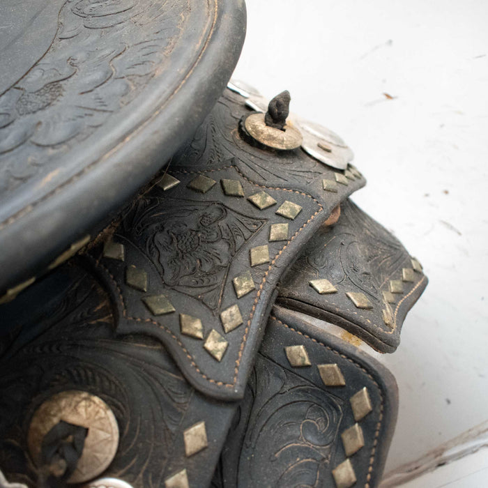 Used 14.5" Non-Rider Display Decor Saddle Only Sale Barn Misc