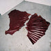 NEW Red Top Grain Leather Hide Pieces Set Of 2 Sale Barn misc