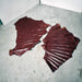NEW Red Top Grain Leather Hide Pieces Set Of 2 Sale Barn misc