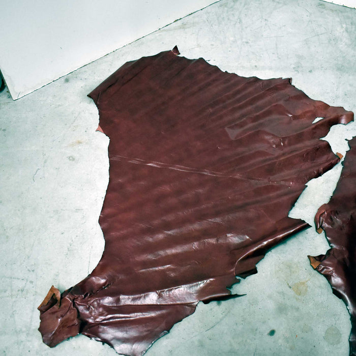 NEW Red Top Grain Leather Hide Pieces Set Of 2 Sale Barn misc