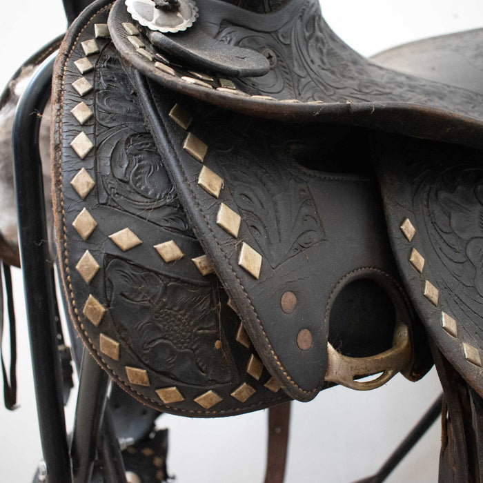 Used 14.5" Non-Rider Display Decor Saddle Only Sale Barn Misc