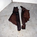 NEW Dark Brown Top Grain Leather Hide Pieces Set Of 2 Sale Barn misc